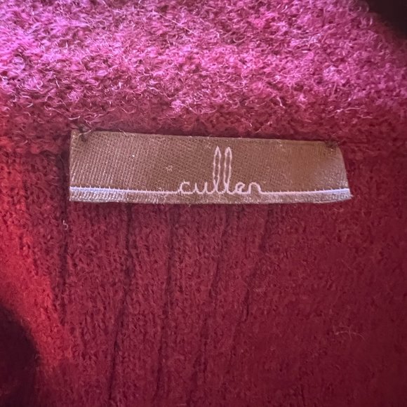 Designer Cullen, boucle, burgundy, light weight, wool jacket. - Picture 5 of 5